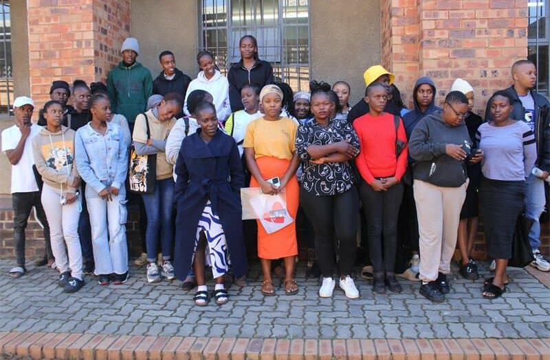 Second group of young people in Alexandra meet to sign contracts to participate in Thembalethu Development’s micro-enterprise development programme.
