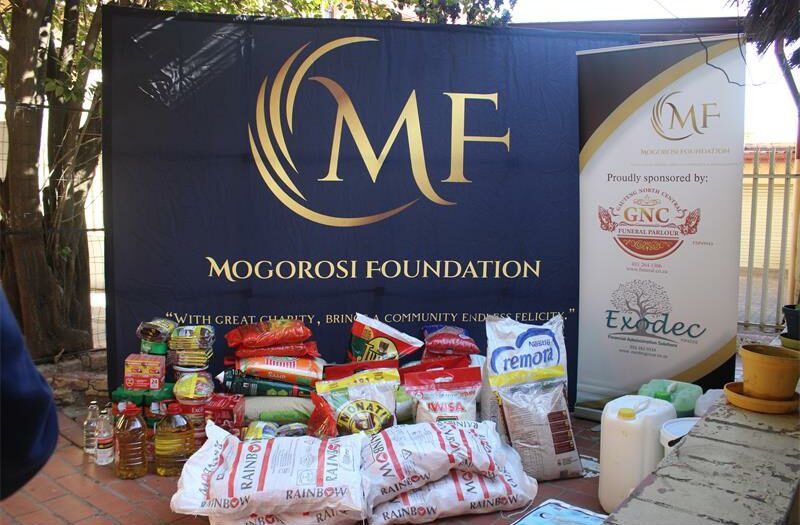 Continuing to bring hope to the elderly at Joseph Gerald Old Age Home, the Mogorosi Foundation provided essential food supplies to sustain them for months.