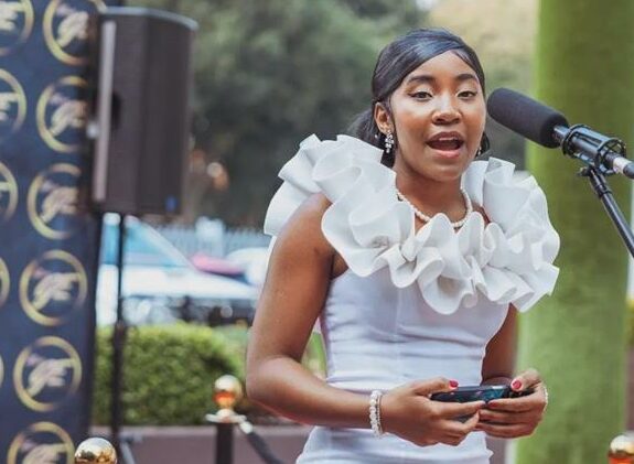 As a Miss Gauteng Exclusive 2025 Finalist, Burnham is turning the runway into a platform for youth empowerment, mental health advocacy, and dignity-driven education.