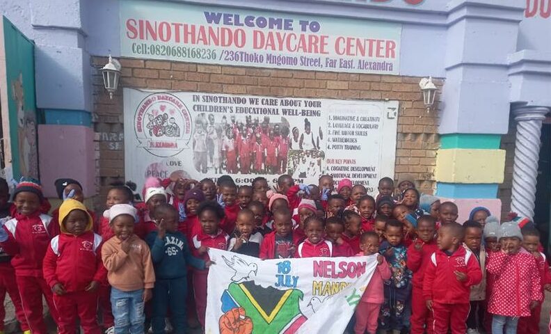 In a township grappling with litter and illegal dumping, Sinothando Day Care Centre used Mandela Day to involve children in a public space clean-up – planting values of responsibility where they’re needed most.