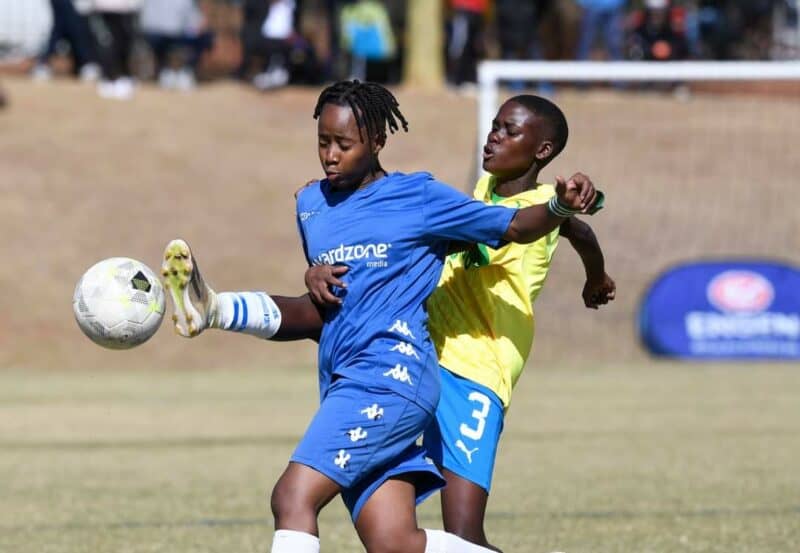 She doesn't just wear the armband; she wears the weight of her team’s dreams. She is Tshiamo Segwatle, the captain of Blue Birds Ladies Football Academy.