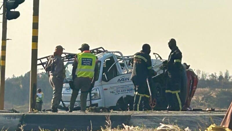 Suspect, arrested after a high-speed chase ended in a collision near Alex Mall, is linked to multiple cases of robberies and a murder.