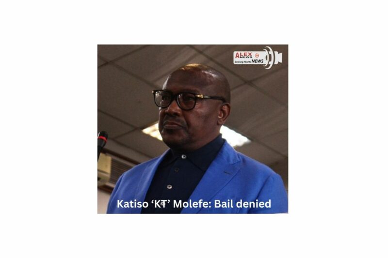 Murder-accused Katiso ‘KT’ Molefe was denied bail by the Alexandra Magistrates’ Court.