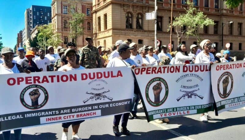 Following the EFF-led march to the Alexandra Police Station to open a case against Operation Dudula, the group says it has filed its own complaint against EFF members who allegedly defamed them online.