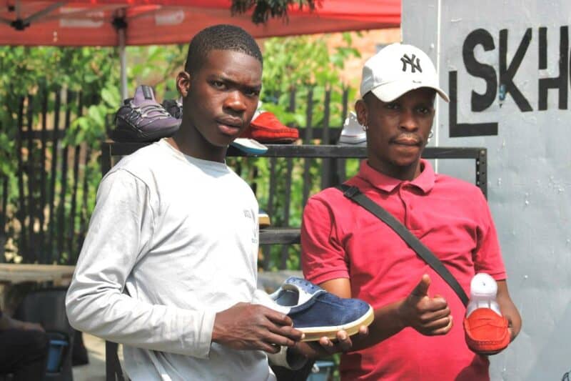 After losing his job during the pandemic, Sfiso Brian Ngwenya turned personal hardship into an entrepreneurial venture as he started hustling to clean people’s sneakers.