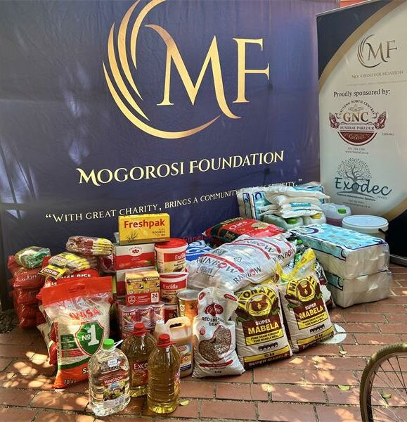 Mogorosi Foundation brought joy to elderly residents at Joseph Gerard Home for the Aged with food parcels, slippers, and a festive braai.