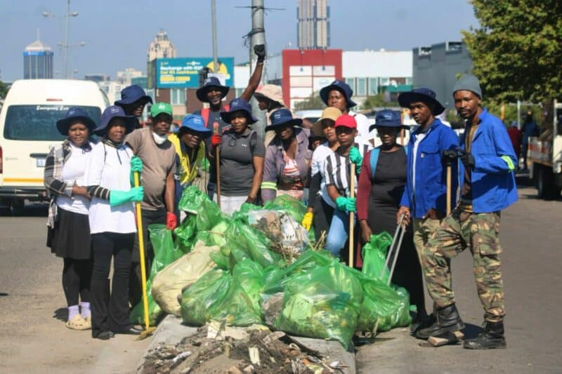 Volunteers from the integrated community project are tackling illegal dumping in Wynberg’s busy precinct, but say stronger support is needed.