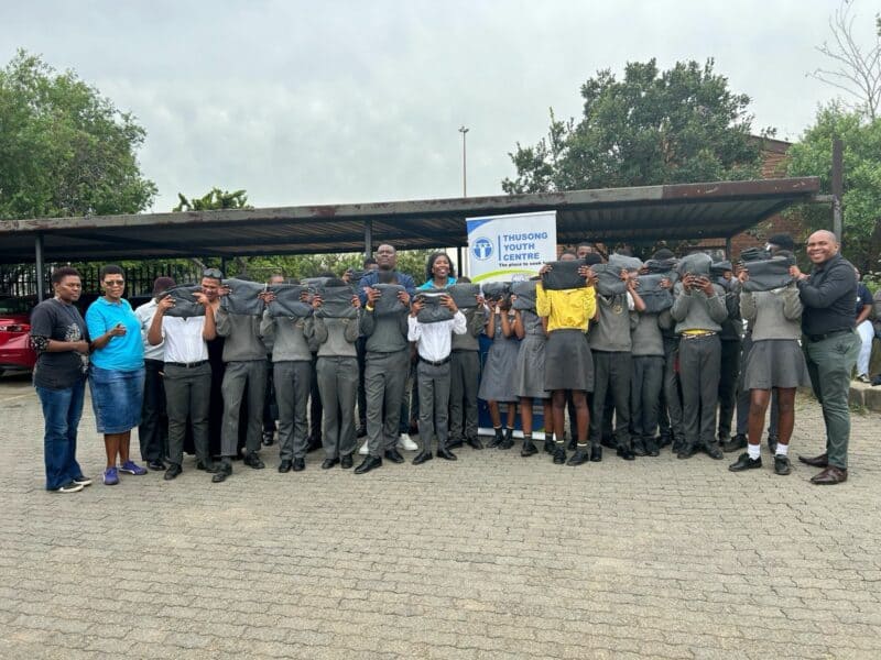 Learners in Alexandra felt the warmth of love as Thusong Youth Centre stepped in with donations of school uniforms.