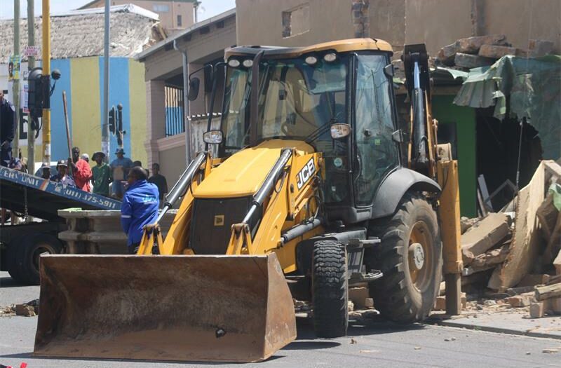 After tearing down an unsafe and illegally built double–story structure in Alexandra, regional director Makgafela Thaba says they will have to consider ways to ensure that the city no longer shoulders the financial burden of tearing down unlawful structures.