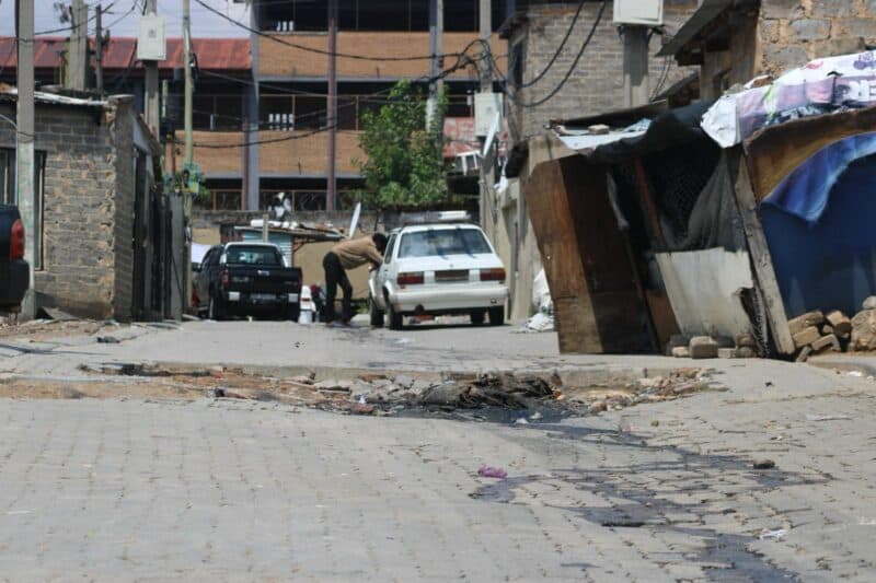 Johannesburg Roads Agency has promised to unblock stormwater drains on 18th Avenue near Bovet Primary School in the next two weeks, but persistent illegal dumping and wastewater discharge in the area could prevent them from starting with road repairs.
