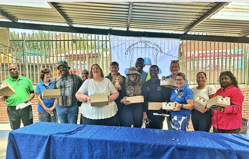 Lions International brought relief to learners at Zenzeleni Primary School by donating 150 school shoes.