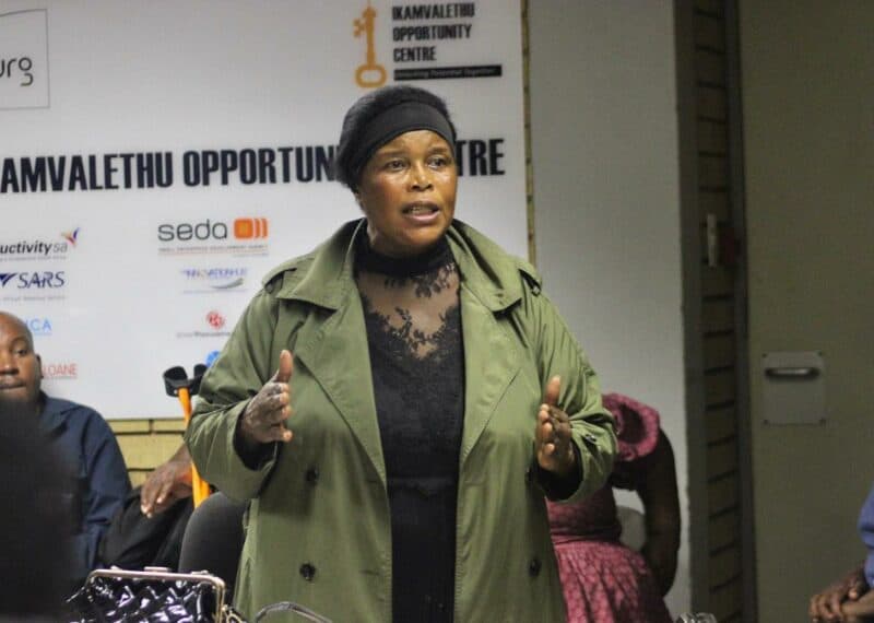 Councillor Sannie Mavhona confirmed at a community meeting in Alexandra that illegal electricity connections in her ward are a concern.