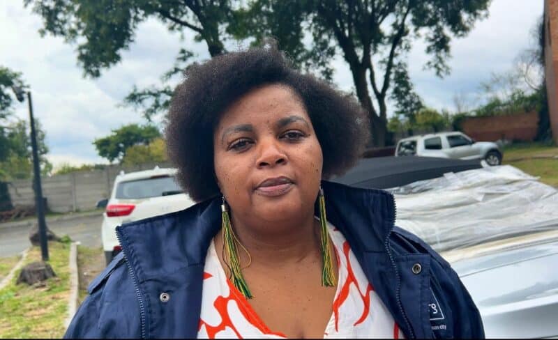 Councillor Zandile Mothupi has urged residents to take better care of 18th Avenue in Alexandra, and to stop dumping waste on the road and letting their wastewater eat away at it.