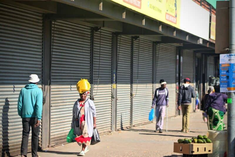 Several shops and traders around Pan Africa Shopping Centre have temporarily closed ahead of the June 30 march.
