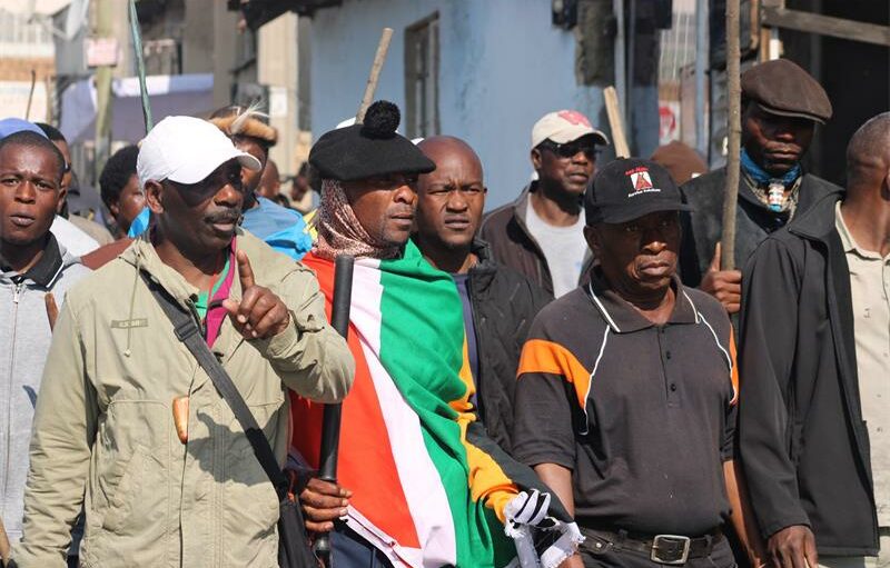 Tensions remain high as Alexandra residents demonstrate against illegal immigration on June 16, 2026. Photo: Itumeleng Maloka