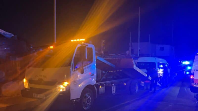 A minibus taxi allegedly collided with multiple vehicles before coming to a halt on 13th Avenue.