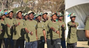 Young Scouts in Alexandra parade during the Guardian Angel’s event in Alexandra on July 18, 2026. Photo: Itumeleng Maloka