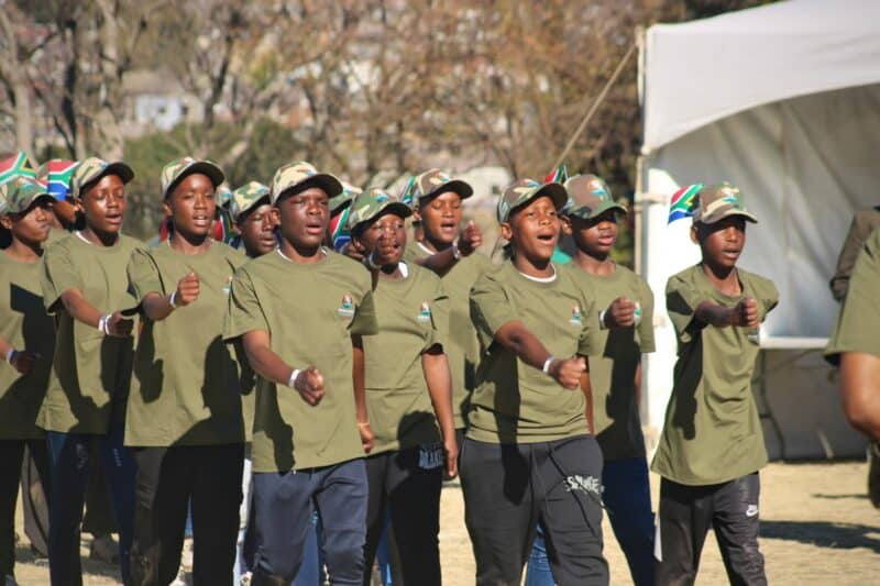 Young Scouts in Alexandra parade during the Guardian Angel’s event in Alexandra on July 18, 2026. Photo: Itumeleng Maloka