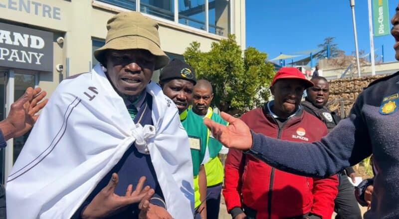 Young job seekers return to Sandton with documents in hand, determined to be heard.