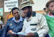 After hours of marching through the streets of Alexandra, protesters finally handover a memorandum of demands to the local police officers in Alexandra on June 30, 2026. Photo: Itumeleng Maloka