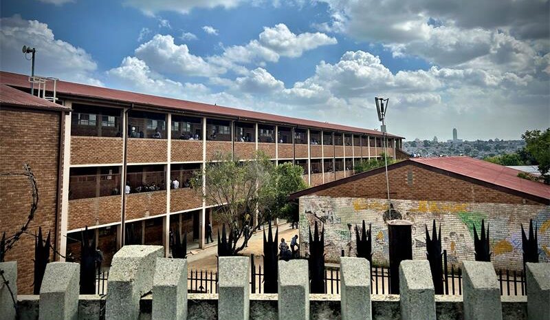 Seven learners have been arrested after old school furniture was allegedly set alight at overcrowded East Bank High School.