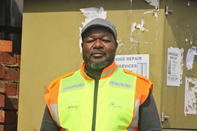 City Power’s spokesperson Isaac Mangena in Alexandra on August 31, 2026. Photo: Itumeleng Maloka