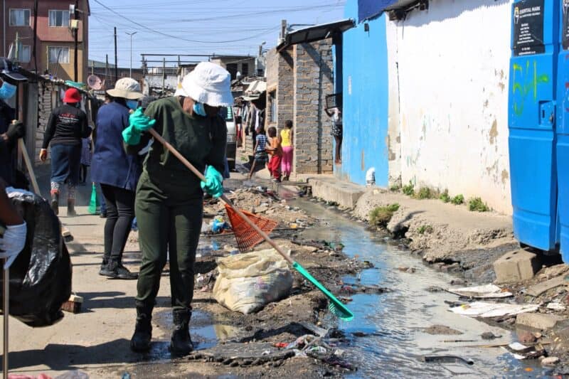 Mawusa Movement members led a cleanup campaign alongside young scouts in Alexandra on September 13, 2026.