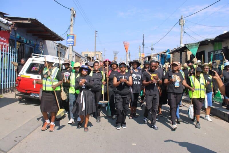 A community demonstration in Alexandra highlights growing safety fears among women following a rise in violent crime and sexual assaults.