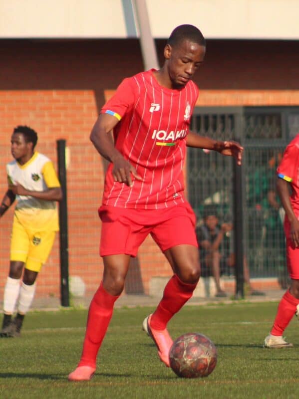 Loyo Stars’ Lehlogonolo More in possession of the ball in Alexandra on September 26, 2026.
