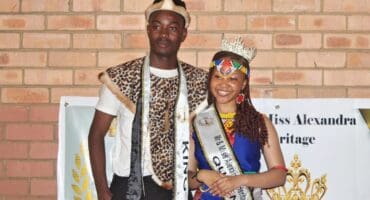 Mr and Miss Alexandra Heritage 2025 Philasande Bophela and Lesedi Mokgoshing in Alexandra after the Mr and Miss Alexandra Heritage on September 26, 2026. Photo: Itumeleng Maloka