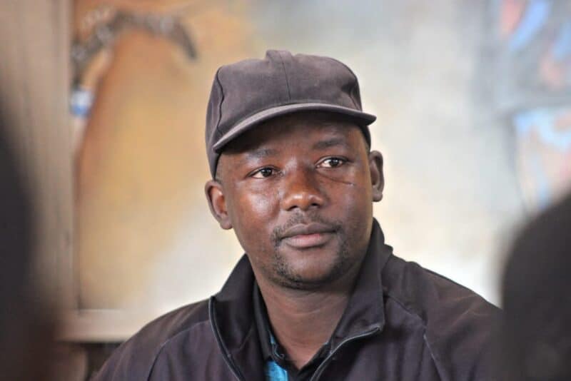 Alex Black Poison U19 Coach Phathutshedzo Maseko at the Alex Safe Hub on October 21, 2025. Photo: Itumeleng Maloka