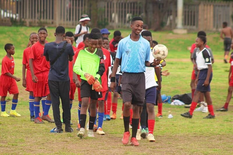 River United and Mighty Heroes battled it out to a 1-1 draw at the Altrec Sports Complex in Alexandra on October 4, 2026. Photo: Itumeleng Maloka