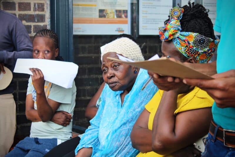 A group of residents calls on Alexandra police to act on crime on October 11, 2026.