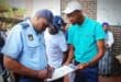Visible Policing Commander Colonel Jerry Phaswana signs residents’ memorandum of demands in Alexandra on October 11, 2026.