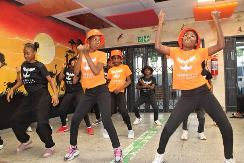 Learners who are part of the Phoenix Alexandra dance at the Alex Safe Hub on October 27, 2026. Photo: Itumeleng Maloka