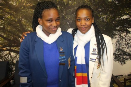 Pinetown Girls High School pupils Mathu Mbatha and Philile Mhlongo.