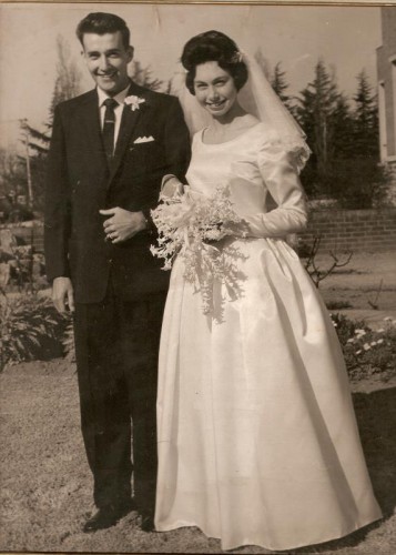 David and Colleen Fraser on the wedding day.