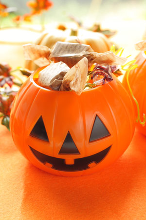 trick-or-treating sweets