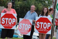 Penny, Peter and Nikita Krauspe show their support.