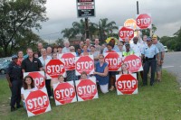 Residents showed their support for the campaign.