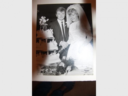 Ian and Val Hepplestone on their wedding day,