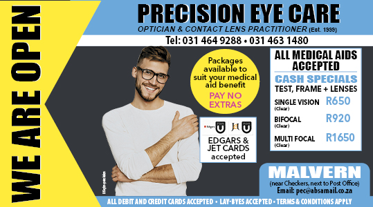 Precision eye care online Tel: 031 464 9288
