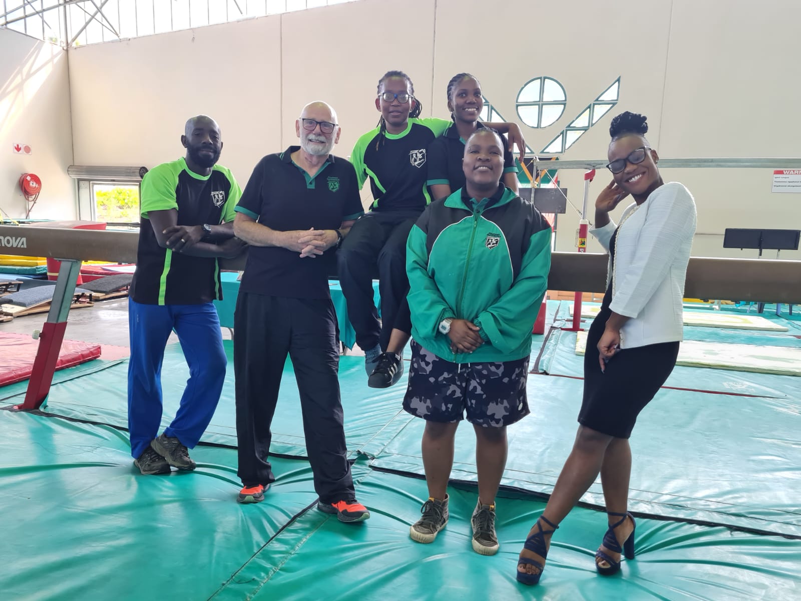 gymnastics club hosts trials for a national competition