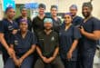 Dr Devesh Ramdhani with his-team in theatre at Life Westville Hospital.