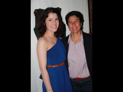 Guest speaker and NGHS Old Girl, Michelle Massyn with NGHS head of sport, Cynthia Field.