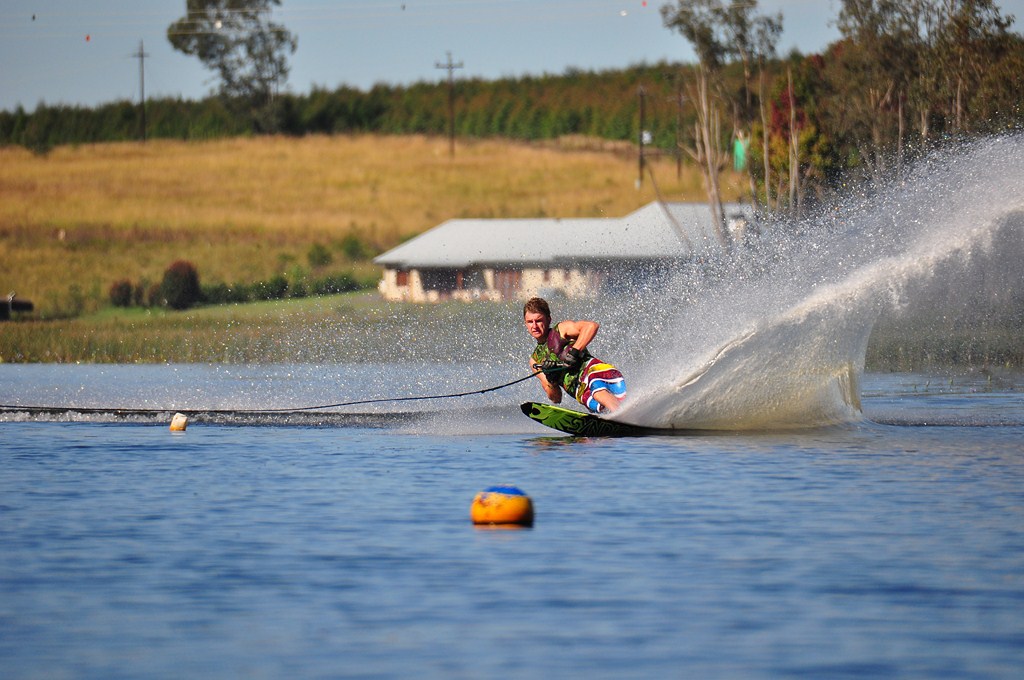 uMhlanga's Travis Fisher asks local skiers if they can throw a big spray on the water? Then get down to Bird Valley Estate for the 4Everdeck, Dockpro skiing invitational this weekend (25 and 26 January). PHOTO: Bernard Fisher