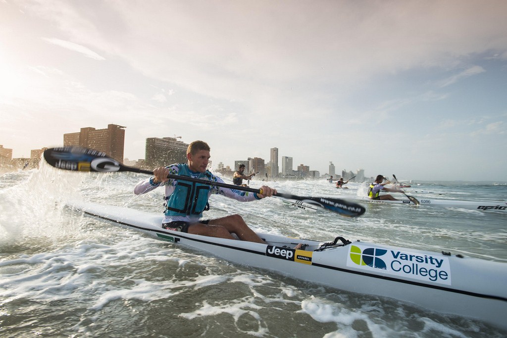 Hank McGregor destroyed the rest of the field en route to victory in the McCarthy Toyota Kingsmead Durban Surfski Challenge, giving himself the perfect birthday present in the process. PHOTO: Anthony Grote (Gameplan Media)