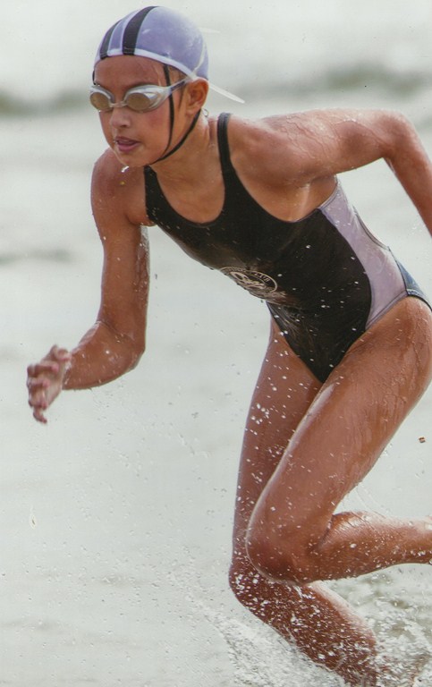 Durban North resident Ally Chislett put in a solid performance at the KZN nipper lifesaving champs recently. She won three individual events (body board, surf swim and flags) and was awarded the competitor of the competition. PHOTO: Graham Topfoto
