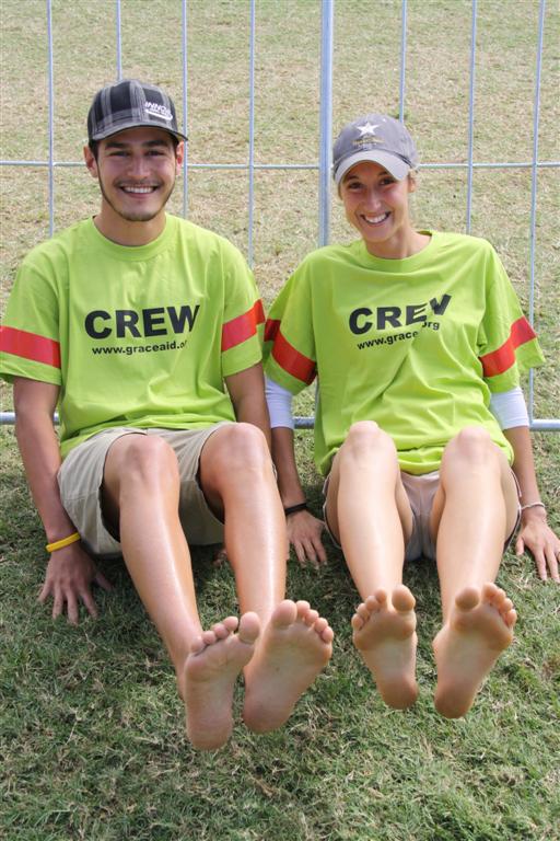 Josh and Tarryn Lopez bare their soles for charity.