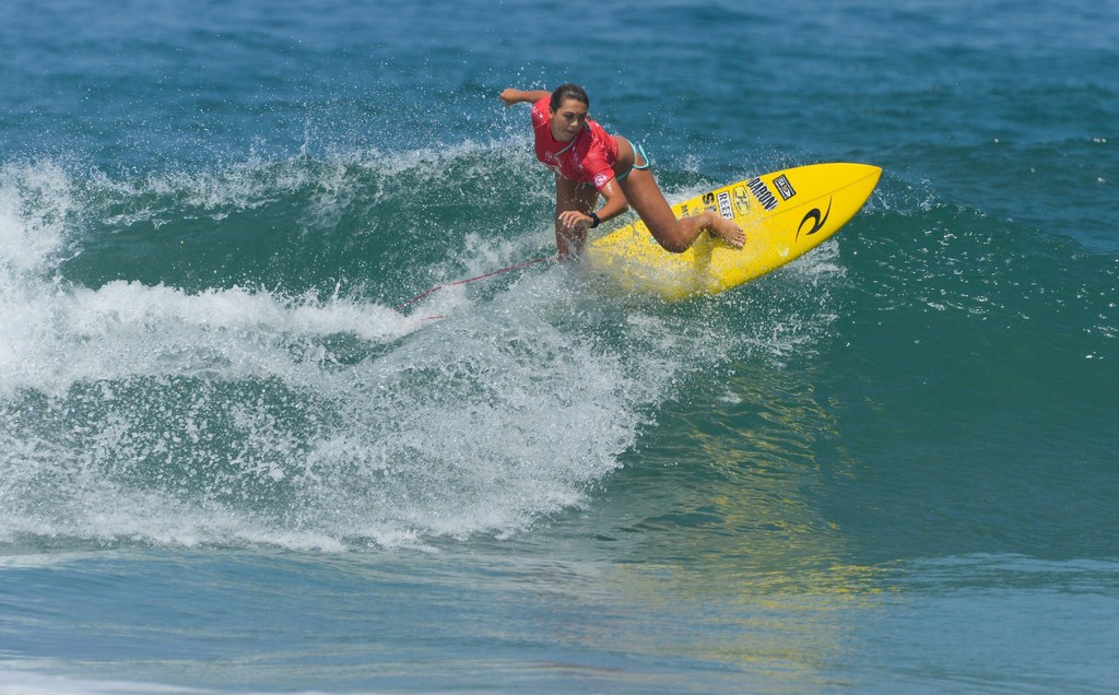 uMhlanga's Teal Grace Hogg finished 16th at the ISA World Junior Surf Champs in Ecuador. PHOTO: Michael Tweddle (ISA)